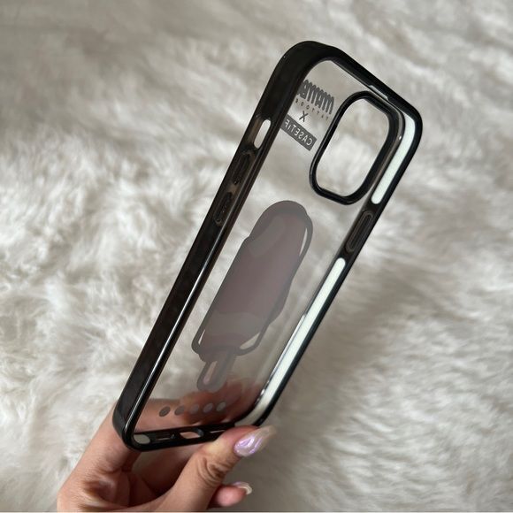 Casetify Capri Impact Case Iphone 13Pro Max Clear/Glossy Black - Picture 6 of 7